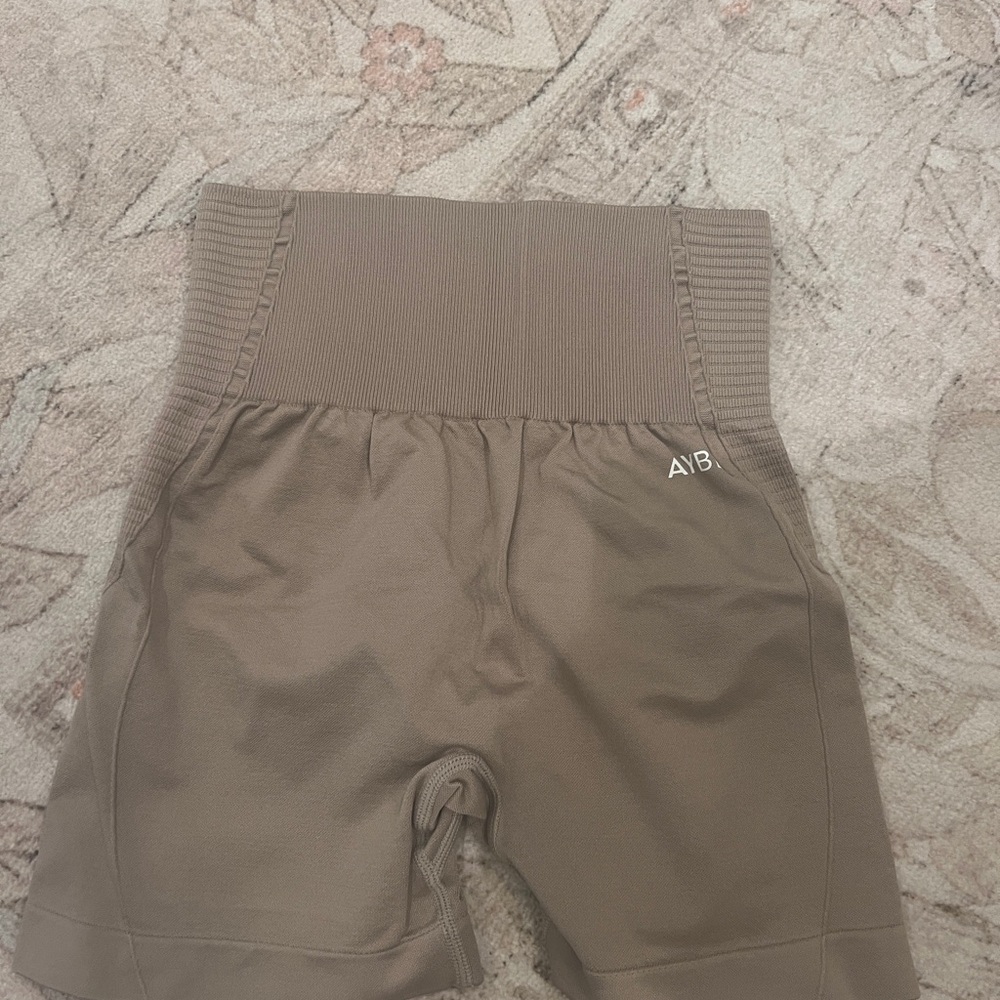 Taupe AYBL Biker Shorts